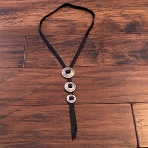 Elegant Black and Silver Necklace